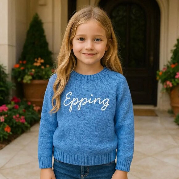 NWT Duffield Lane Kids Heirloom Cotton Casual Crew Neck Epping Sweater - Picture 1 of 16
